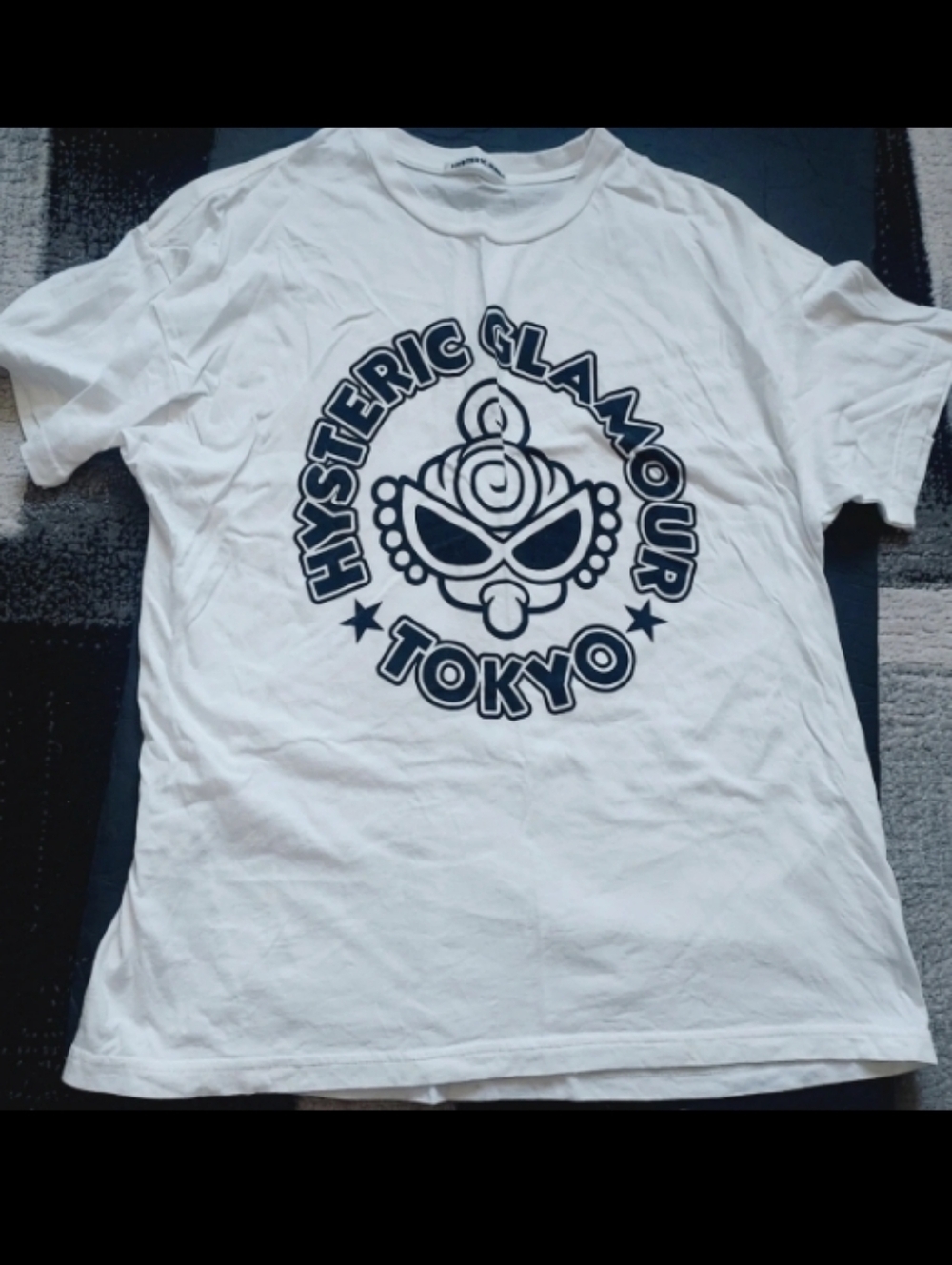 Hysteric Glamour Tokyo White Graphic doll pattern Tee top